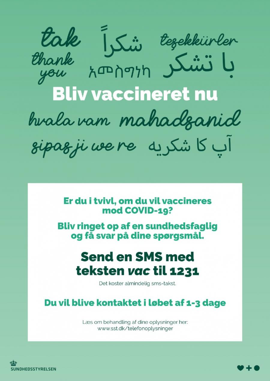 Plakat om vaccination fra SST